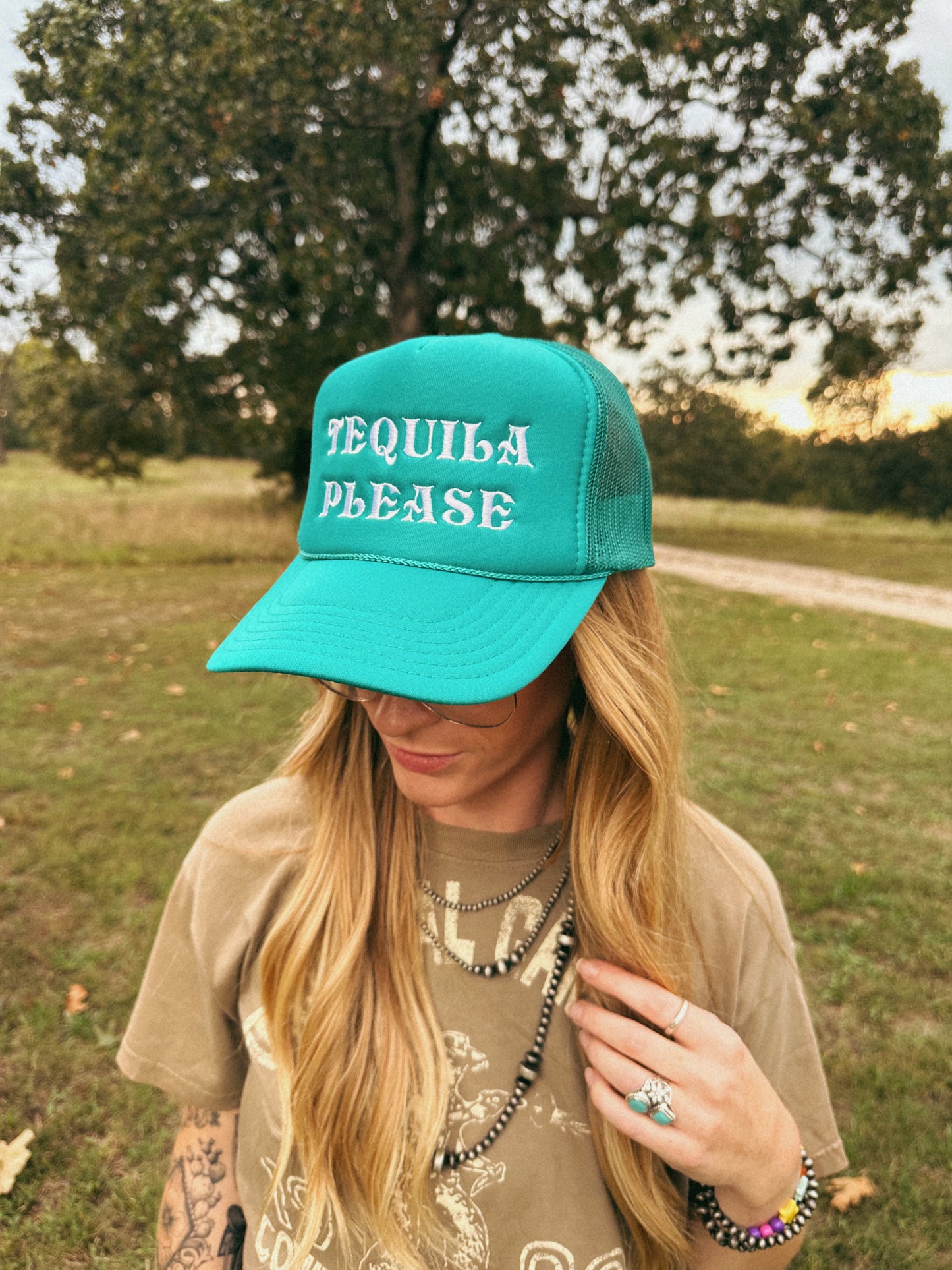 TEQUILA PLEASE TRUCKER HAT