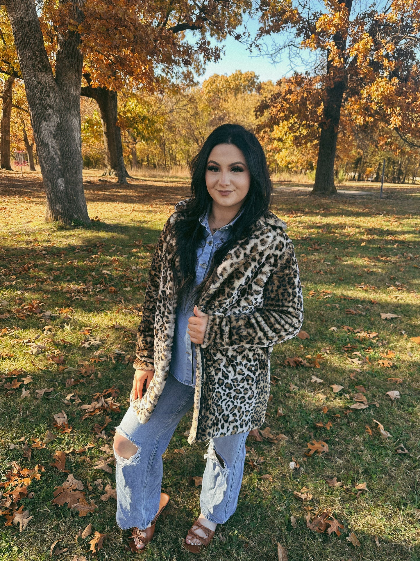 Cheetah Faux Fur Coat
