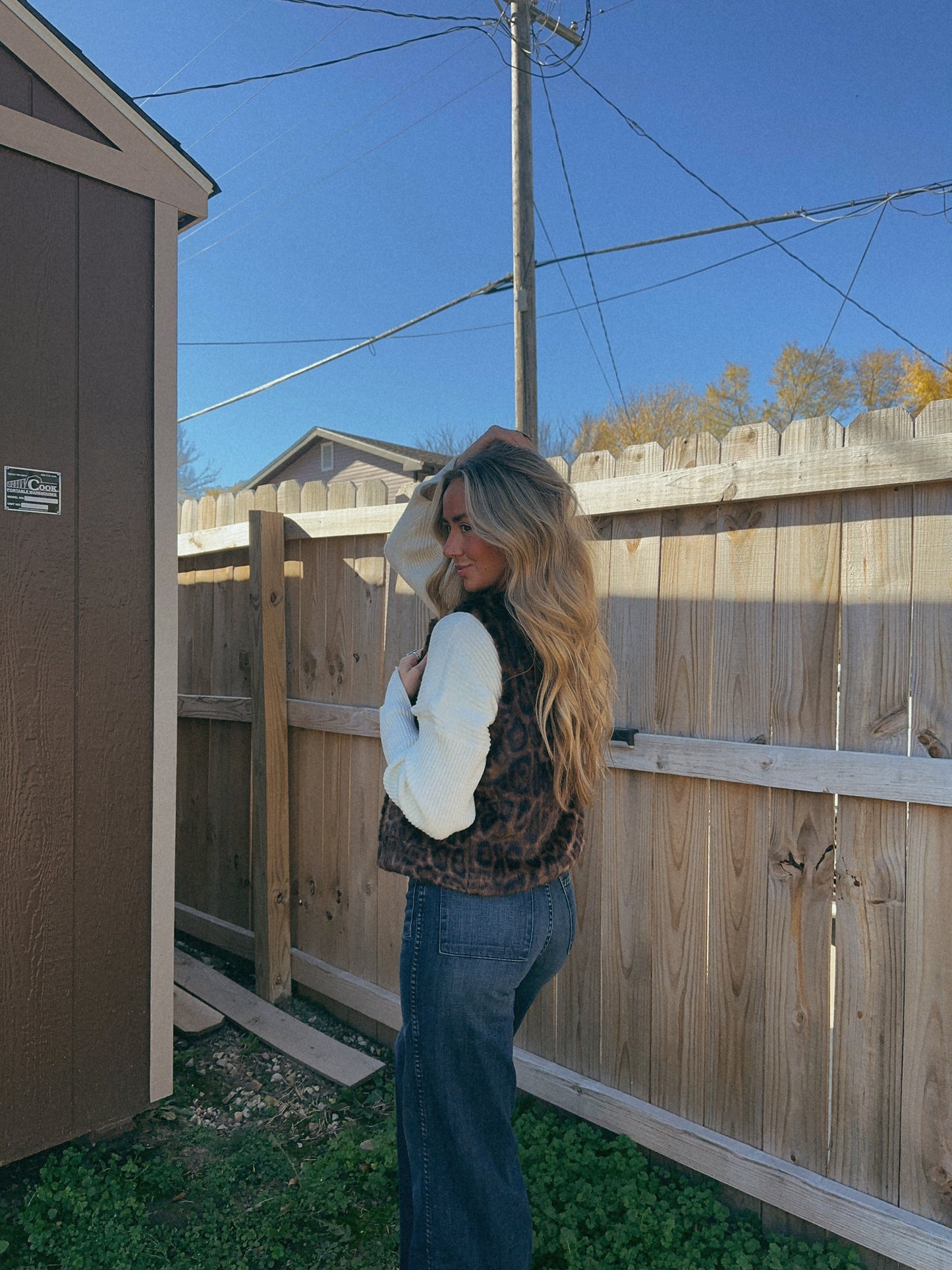 Cheetah Faux Fur Vest