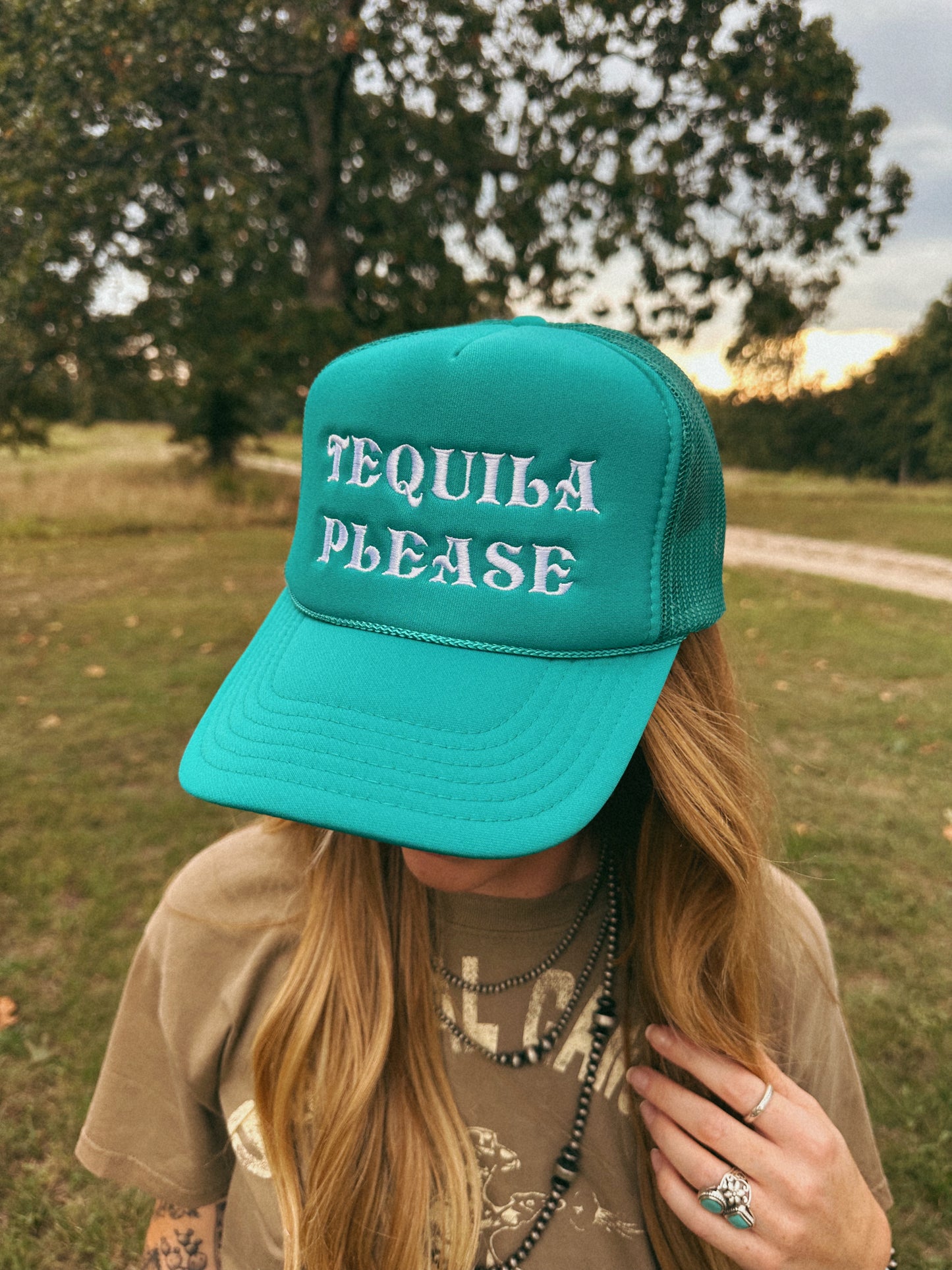TEQUILA PLEASE TRUCKER HAT