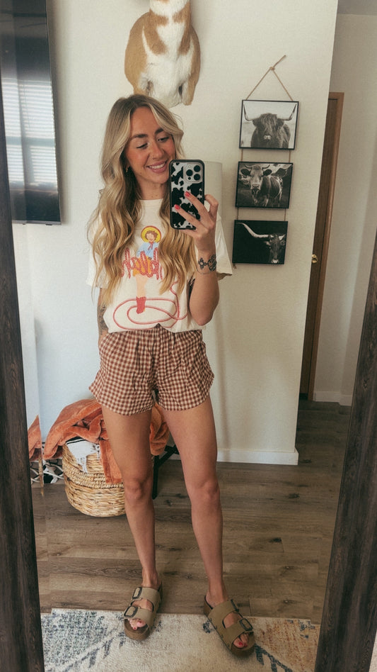 GINGHAM CHECKERED SHORTS