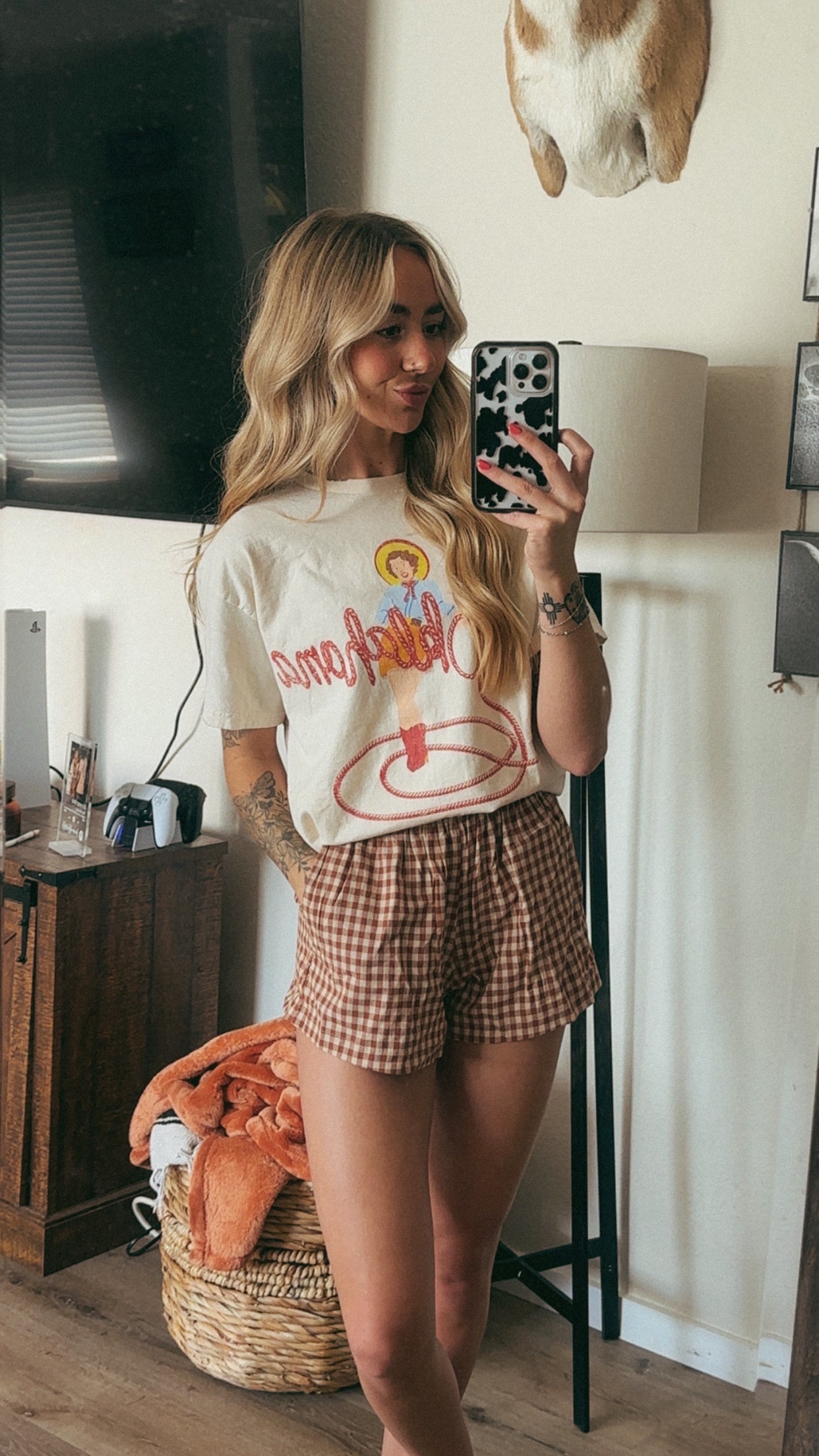 GINGHAM CHECKERED SHORTS
