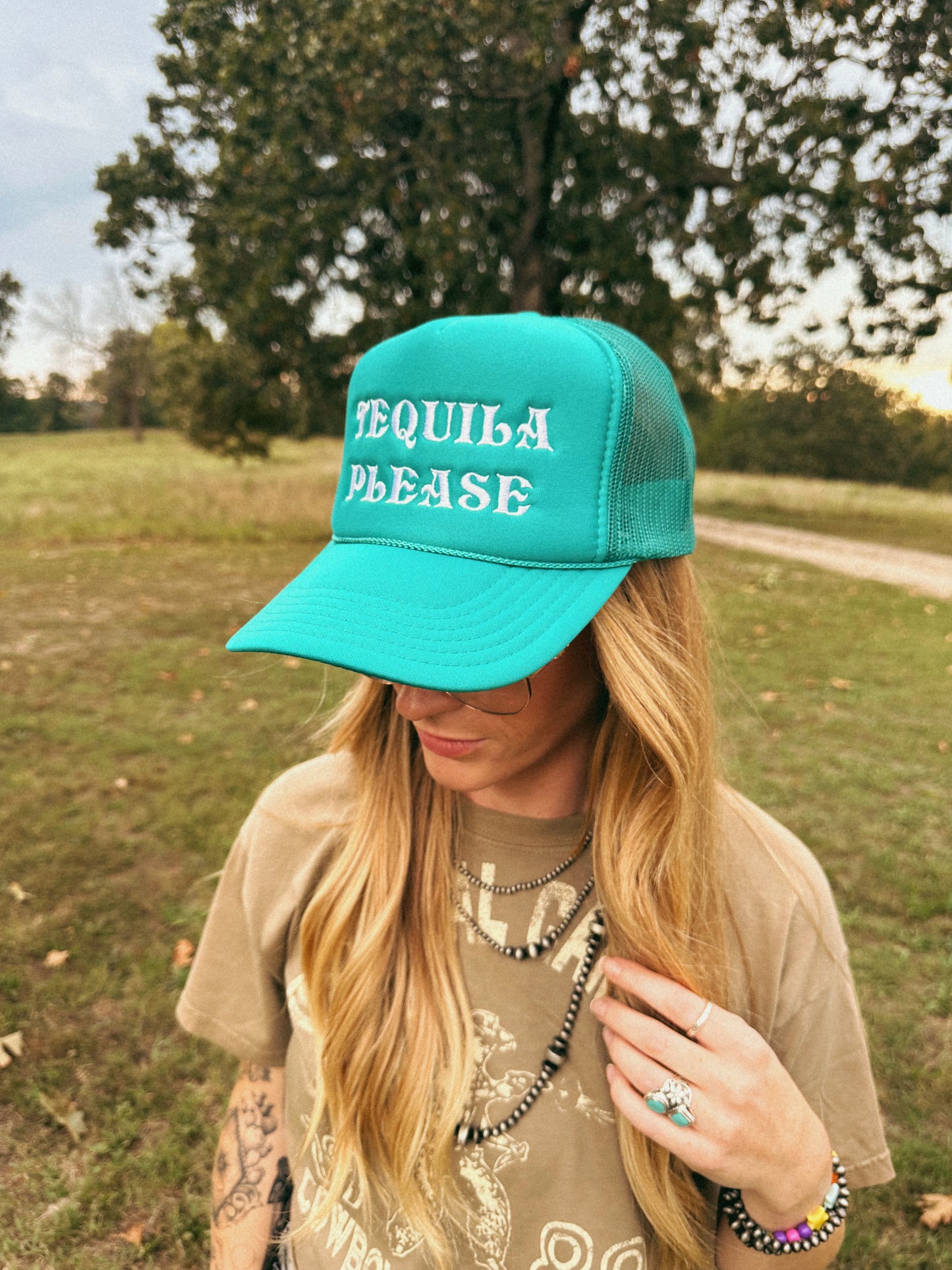 TEQUILA PLEASE TRUCKER HAT